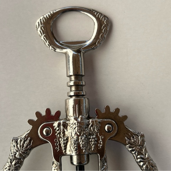 Vintage Style Ghidini Italy Wine Bottle Corkscrew Opener